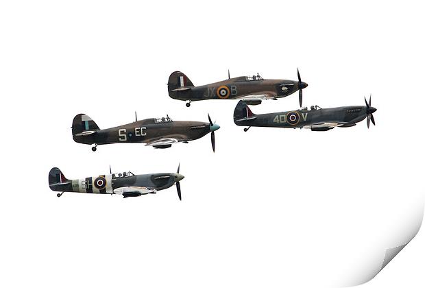 BBMF Flight - High Key Print by J Biggadike