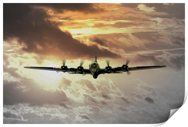 B17 Dawn Print by J Biggadike