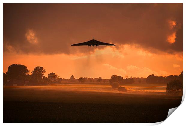 Misty Vulcan Morning Print by J Biggadike