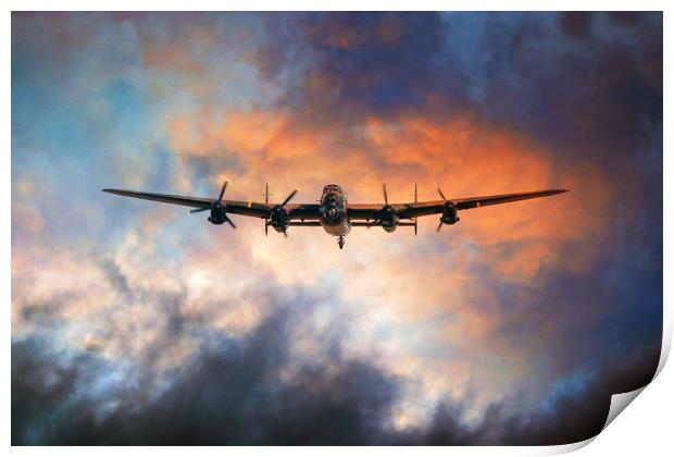 The Lancaster Bomber Print by J Biggadike