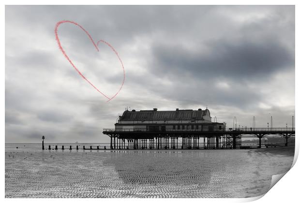 Reds Love Cleethorpes Print by J Biggadike