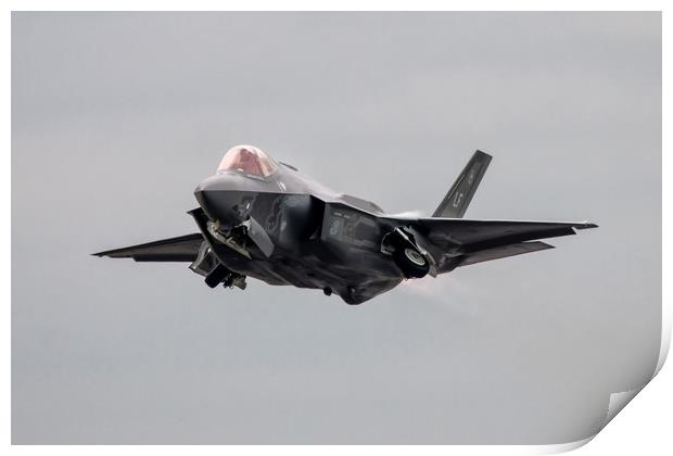 F35 A Takeoff Print by J Biggadike