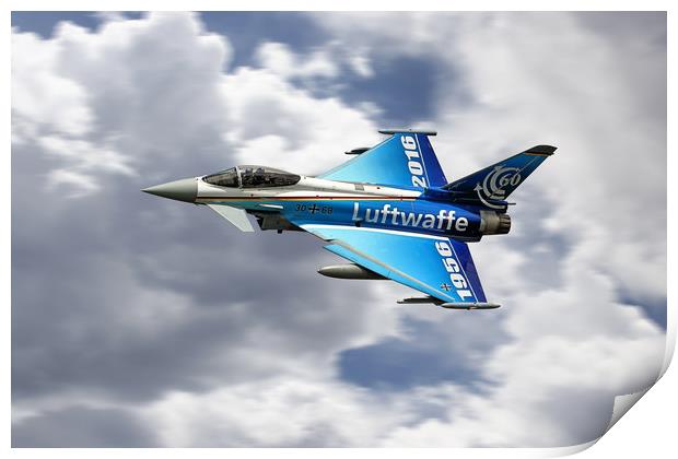  Anniversary Luftwaffe Eurofighter Print by J Biggadike