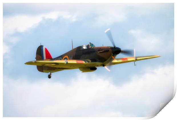 Hurricane Mk I R4118 Print by J Biggadike