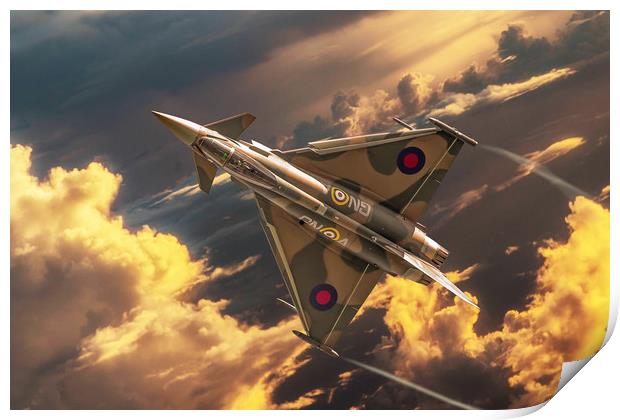 Eurofighter Typhoon GiNA Print by J Biggadike