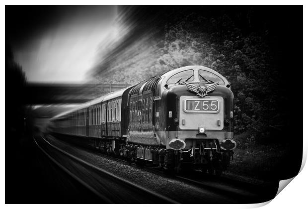 Deltic Engine IZ55 Print by J Biggadike