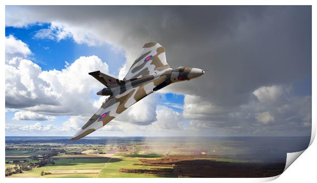 Flying With XH558 Print by J Biggadike