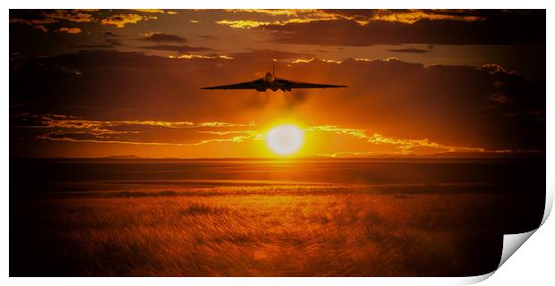 XH558 Bows Out Print by J Biggadike