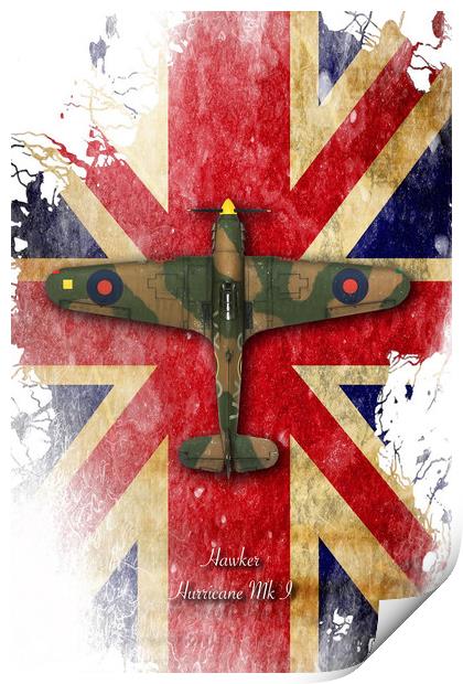 Hawker Hurricane Mk.I Print by J Biggadike