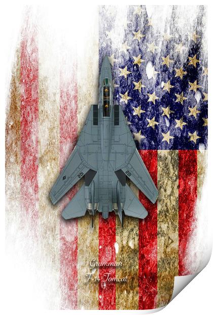 Grumman F-14 Tomcat Print by J Biggadike