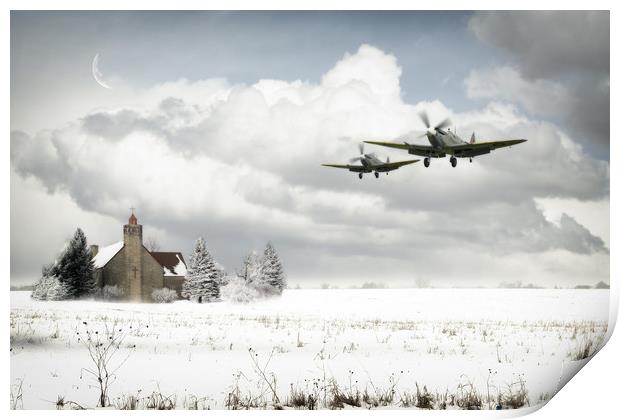 Spitfire Snow Patrol Print by J Biggadike