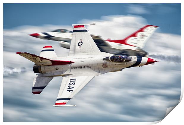 Thunderbirds Pass Print by J Biggadike