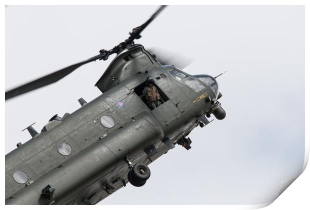 Chinook Loadmaster Print by J Biggadike