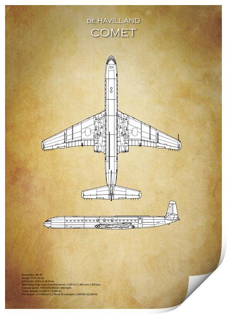 de Havilland Comet Print by J Biggadike