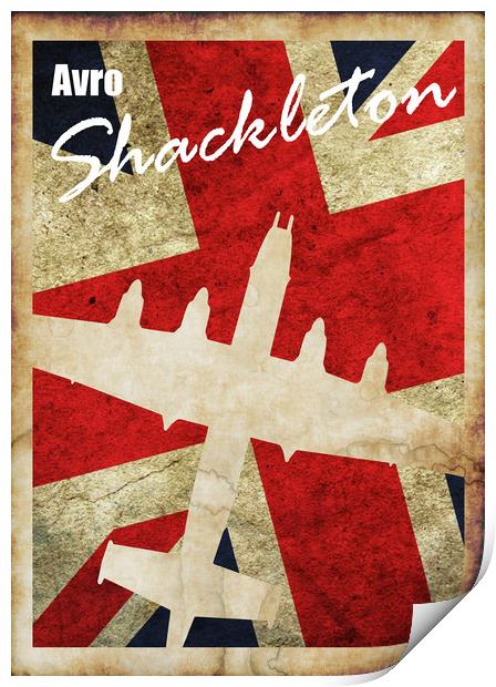 Avro Shackleton Vintage poster Print by J Biggadike