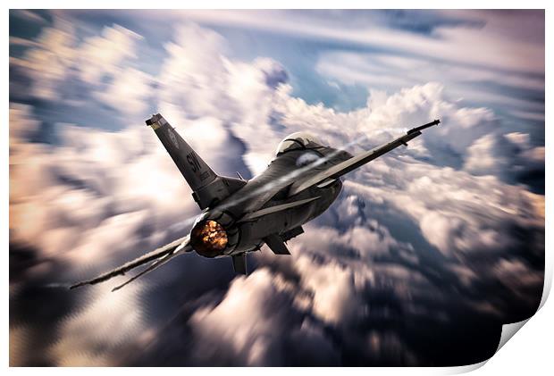 F-16 20th Fighter Wing Print by J Biggadike