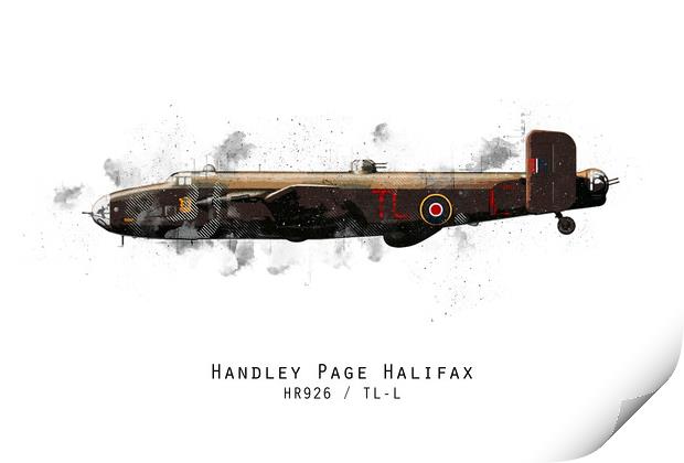 Halifax Sketch - HR926 Print by J Biggadike
