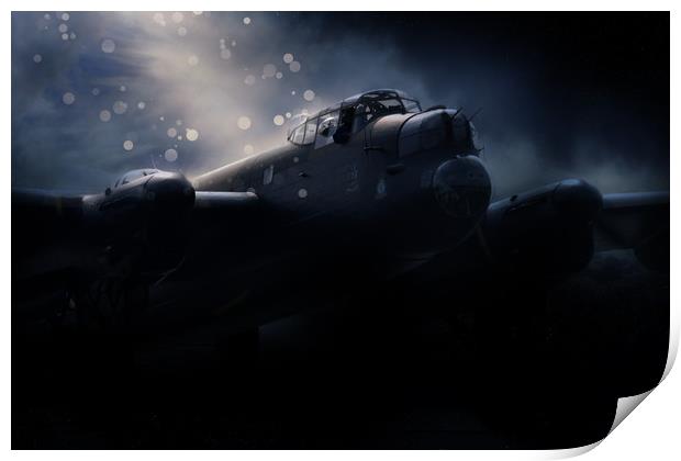 Lancaster Bomber Just Jane Print by J Biggadike