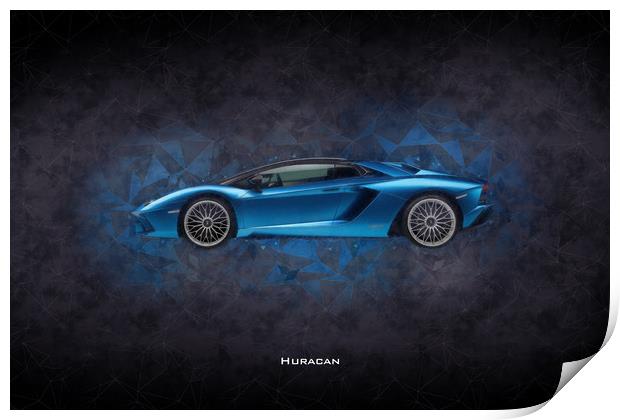 Huracan Print by J Biggadike