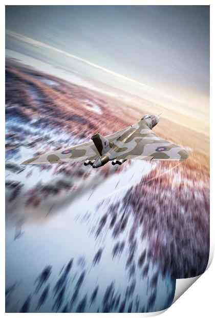 Vulcan Cold War Print by J Biggadike