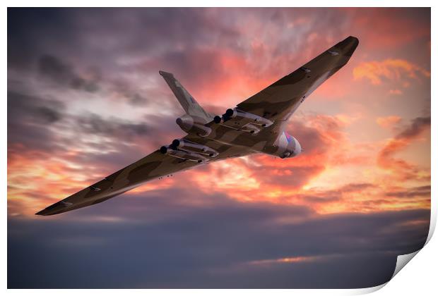 Vulcan The Spirit of Great Britain Print by J Biggadike