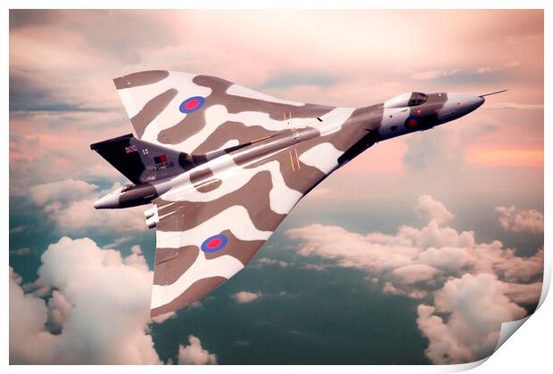 Vulcan Sky Print by J Biggadike