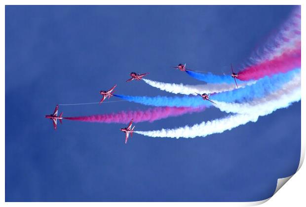 The Red Arrows Burst Print by J Biggadike