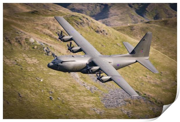 RAF C-130 Hercules Mach Loop Print by J Biggadike
