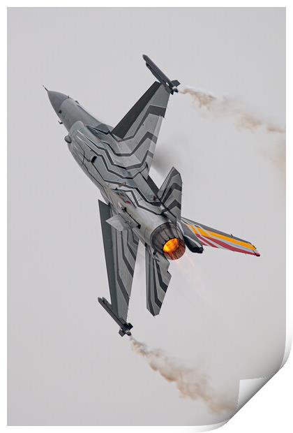 Belgian F-16 Demo Print by J Biggadike