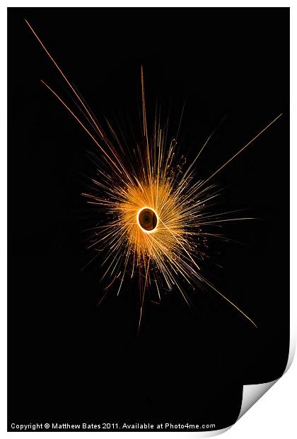 Catherine Wheel 2 Print by Matthew Bates