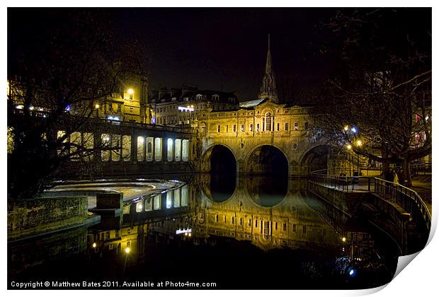 Bath Spa Print by Matthew Bates