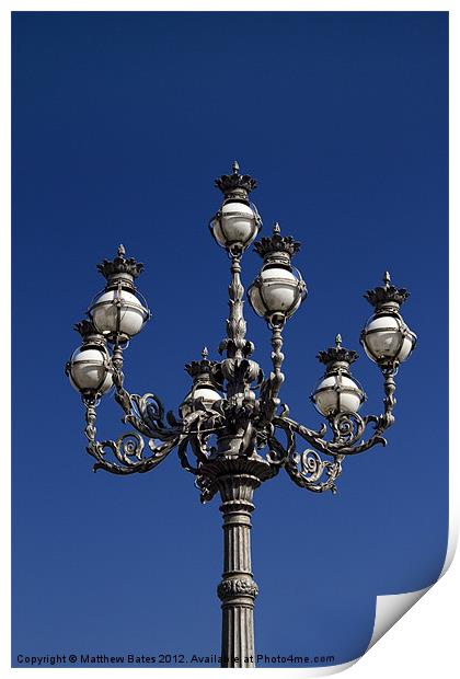 Lamp Post. Print by Matthew Bates