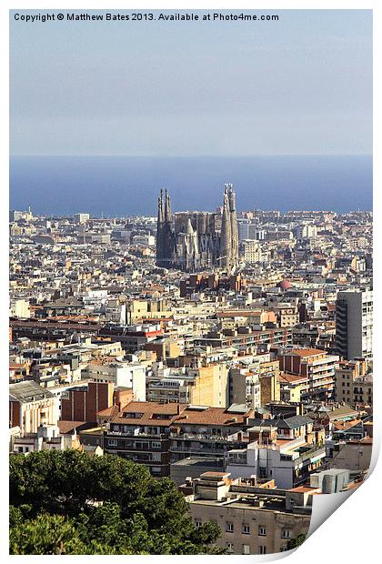 La Sagrada Família Print by Matthew Bates