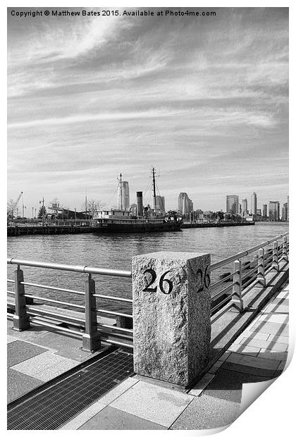 Pier 26 Print by Matthew Bates