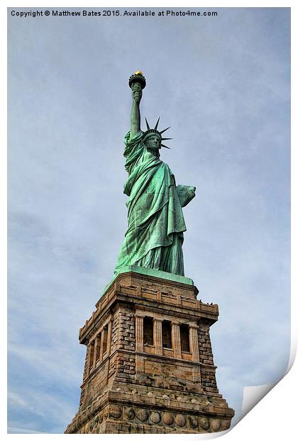  Statue of Liberty Print by Matthew Bates