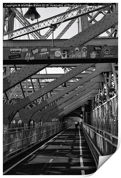 Williamsberg Bridge Print by Matthew Bates