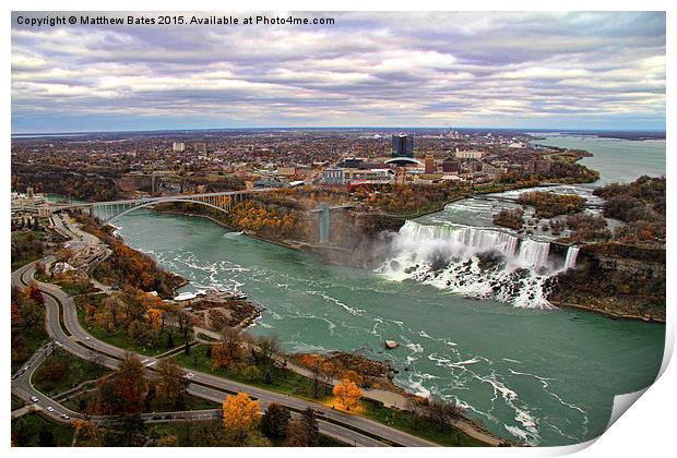 The Magnificent Niagara Falls  Print by Matthew Bates