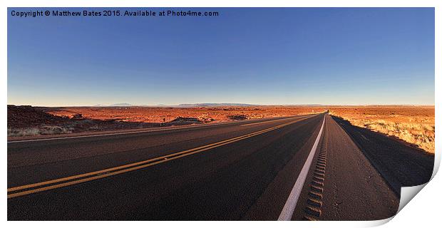  Lonely Desert Print by Matthew Bates