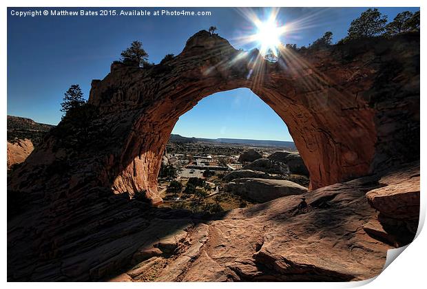 Window Rock, Arizona Print by Matthew Bates