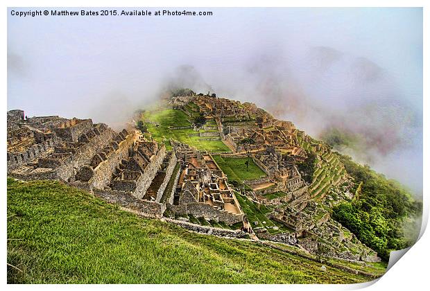 Machu Picchu Print by Matthew Bates