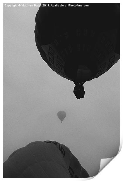 Hot Air Balloons Print by Matthew Bates