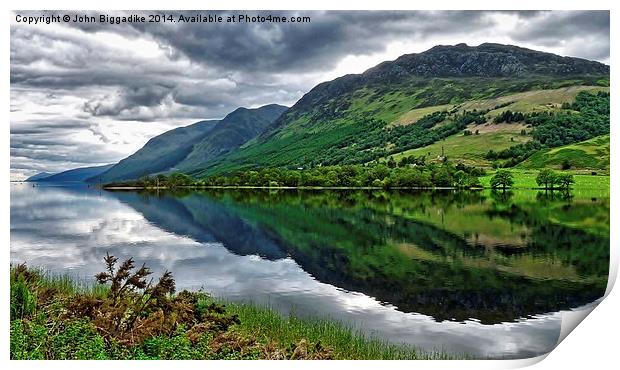  Loch Lochy Reflection 2 Print by John Biggadike