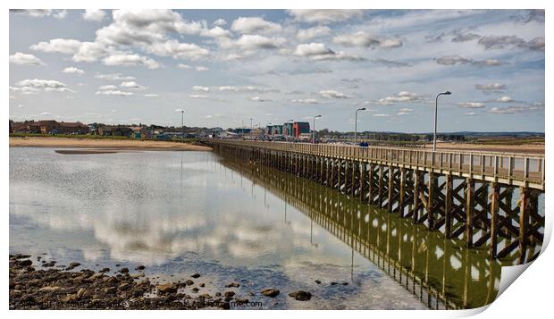 Amble Pier  Print by John Biggadike