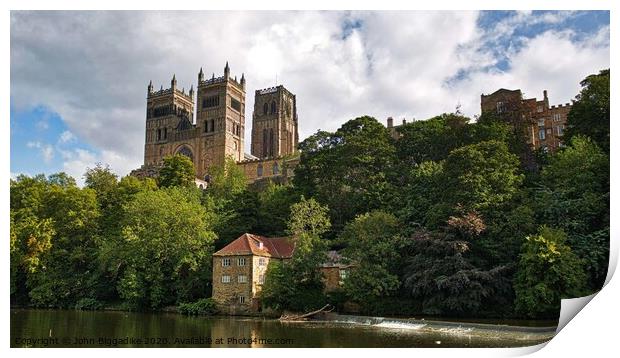 Durham Cathedral Print by John Biggadike