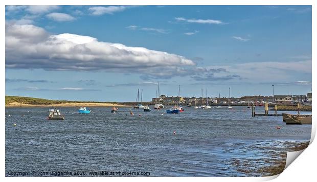 Amble from River Coquet. Print by John Biggadike