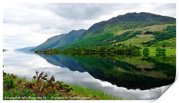 Loch Lochy 2 Print by John Biggadike