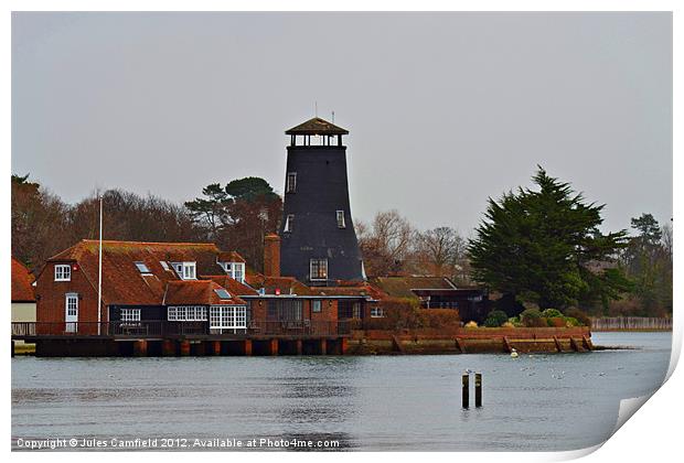 Langstone Mill Print by Jules Camfield