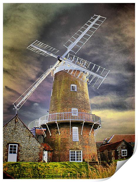 Cley Windmill Print by Jules Camfield