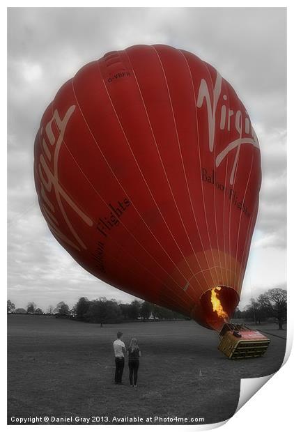 Hot Air Balloon Print by Daniel Gray