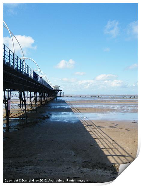 Southport Pier, Lancashire Print by Daniel Gray